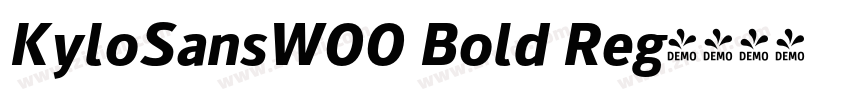 KyloSansW00 Bold Reg字体转换